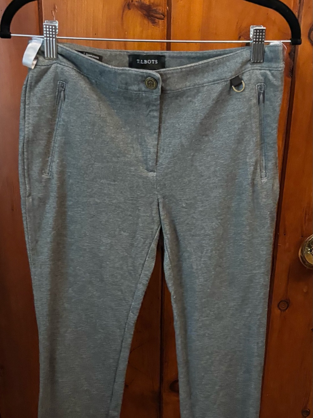 Talbots Heather Gray Knit Pull-On Trousers